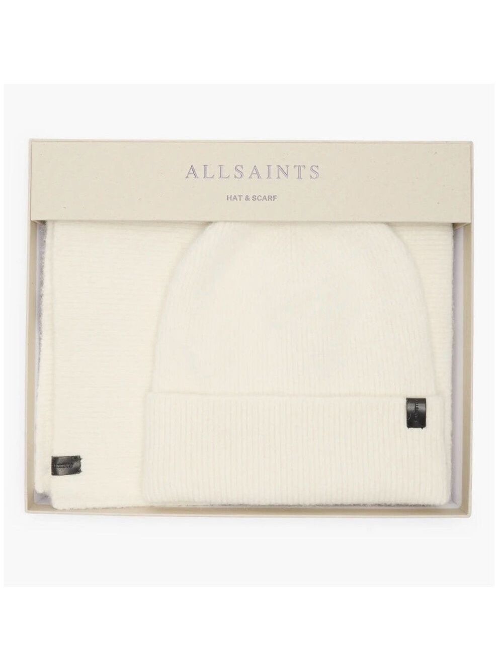 All Saints Fuzzy Beanie and Scarf Set